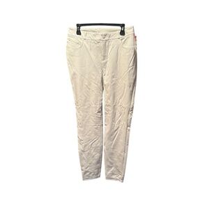 Commando Women's Faux Leather Five Pocket Pants in White Medium NWOT